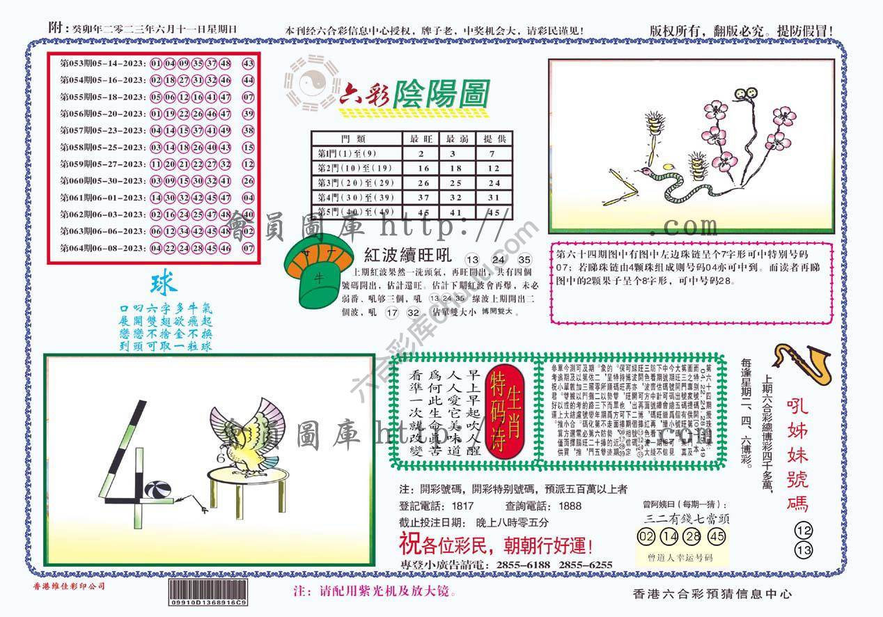 六彩阴阳图