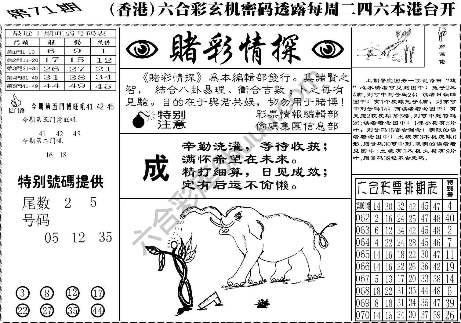 赌彩情探