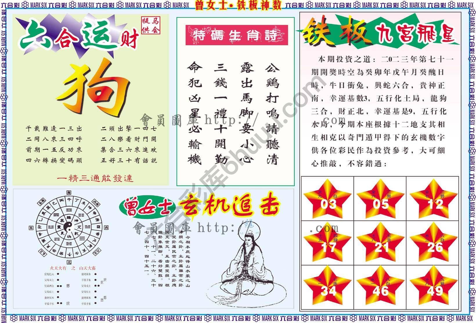 曾女士铁板神数