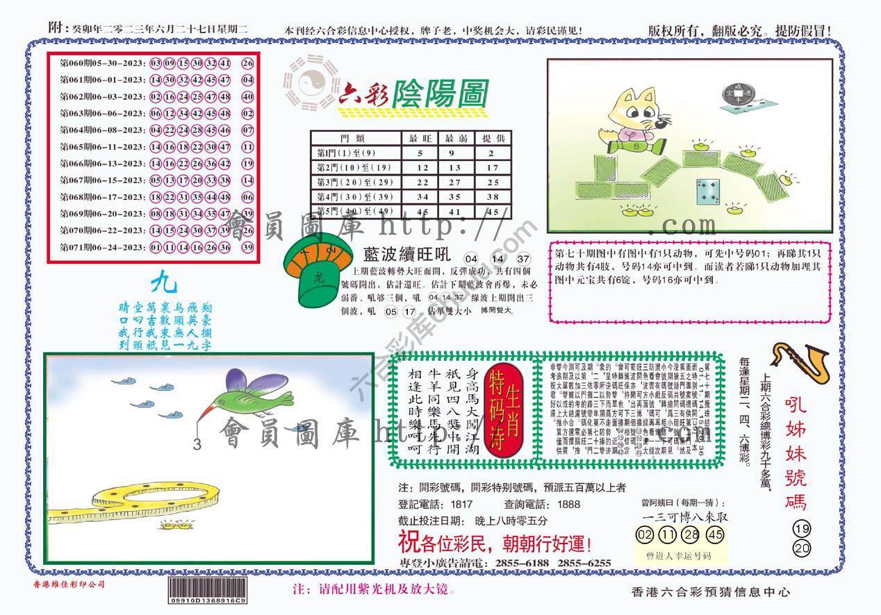 六彩阴阳图