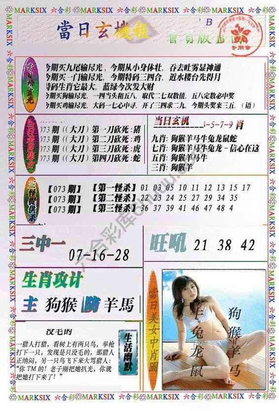 当日玄机报