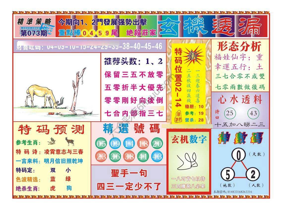 玄机透漏
