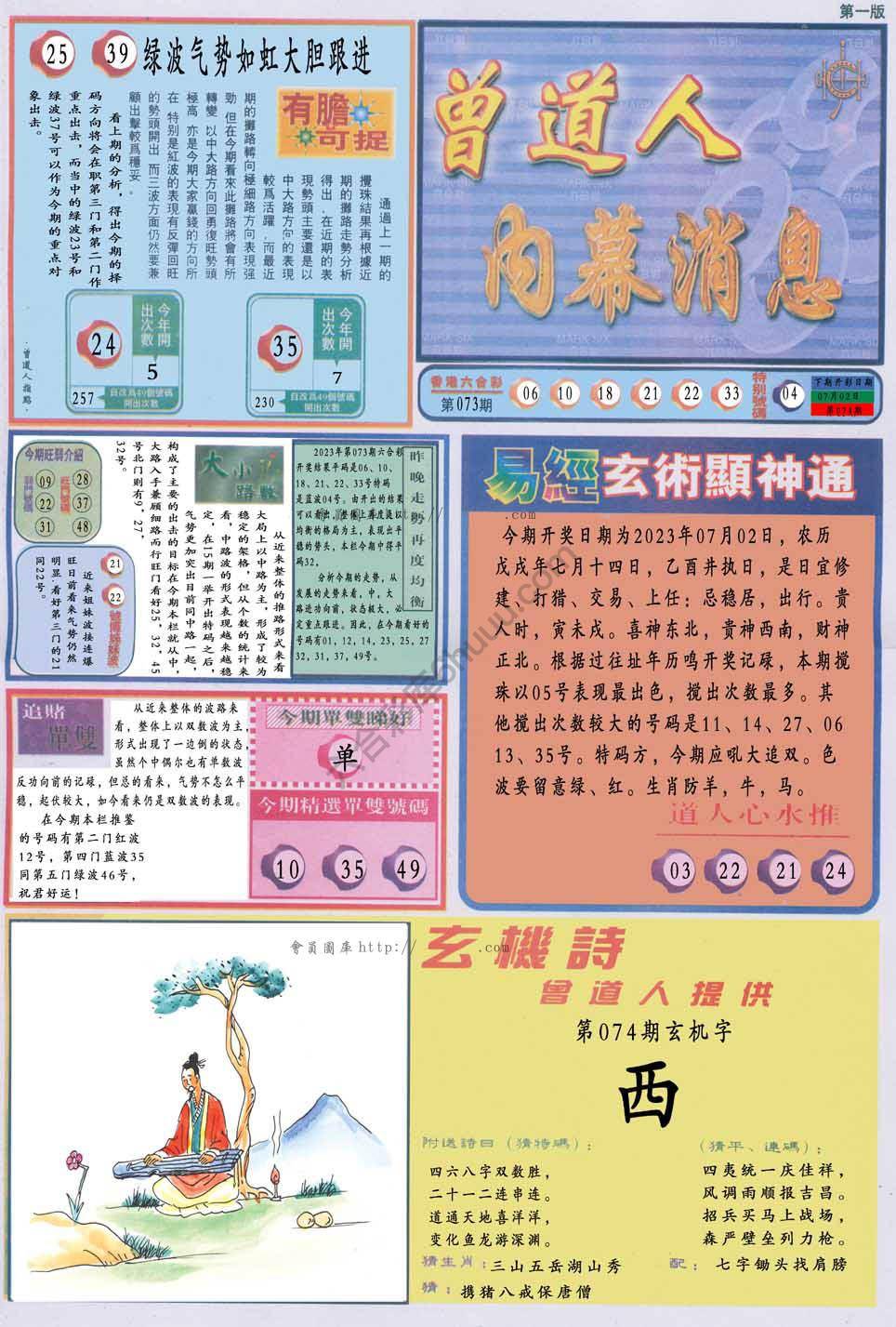 曾道人内幕消息