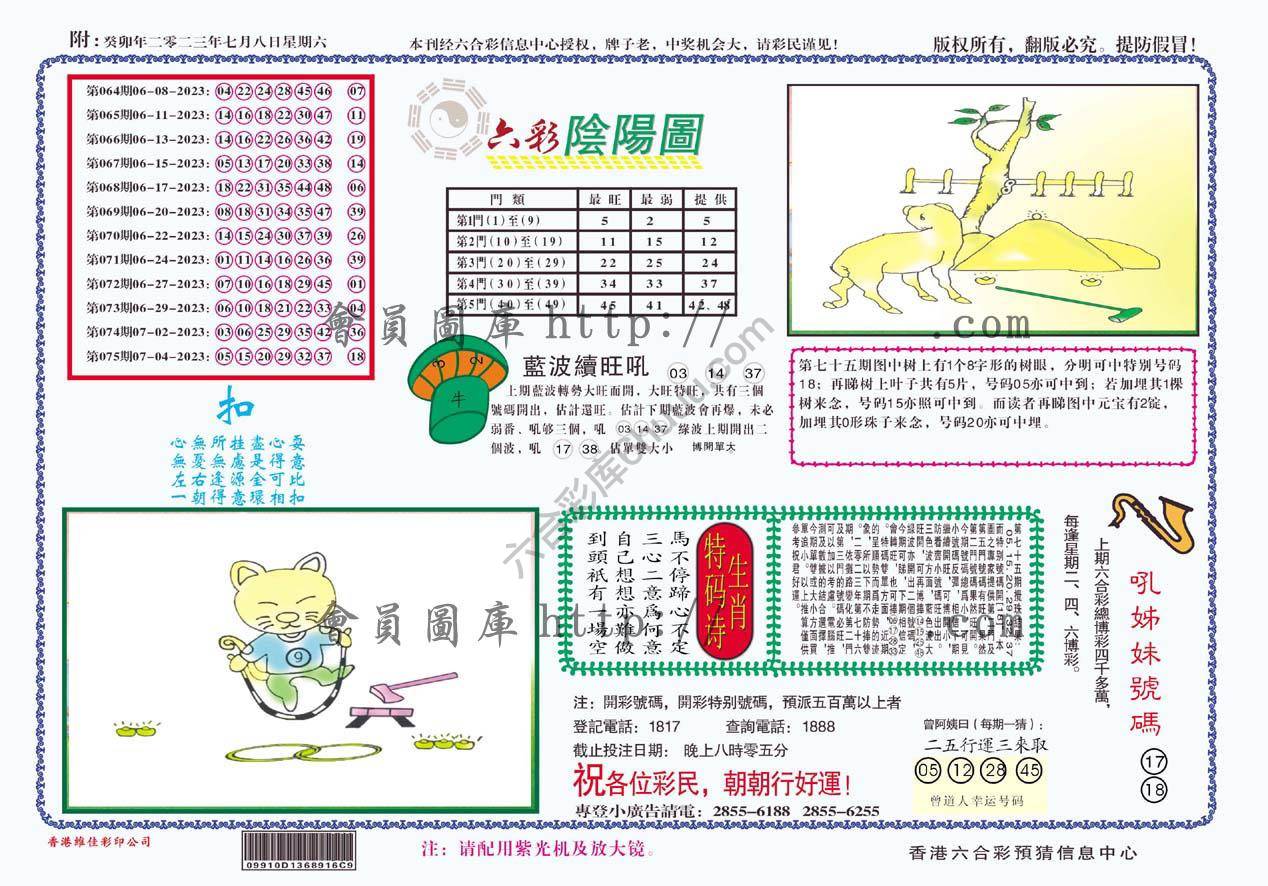 六彩阴阳图