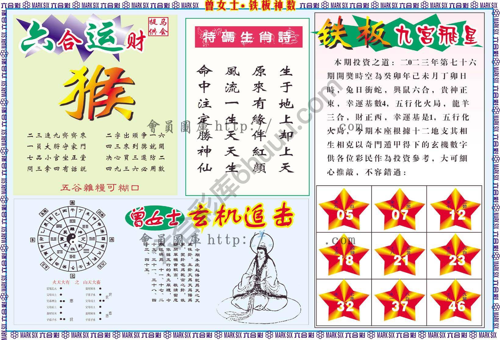 曾女士铁板神数