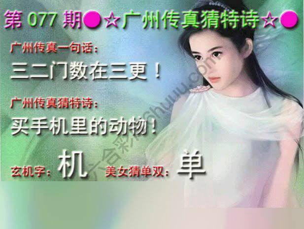 广州传真中特诗