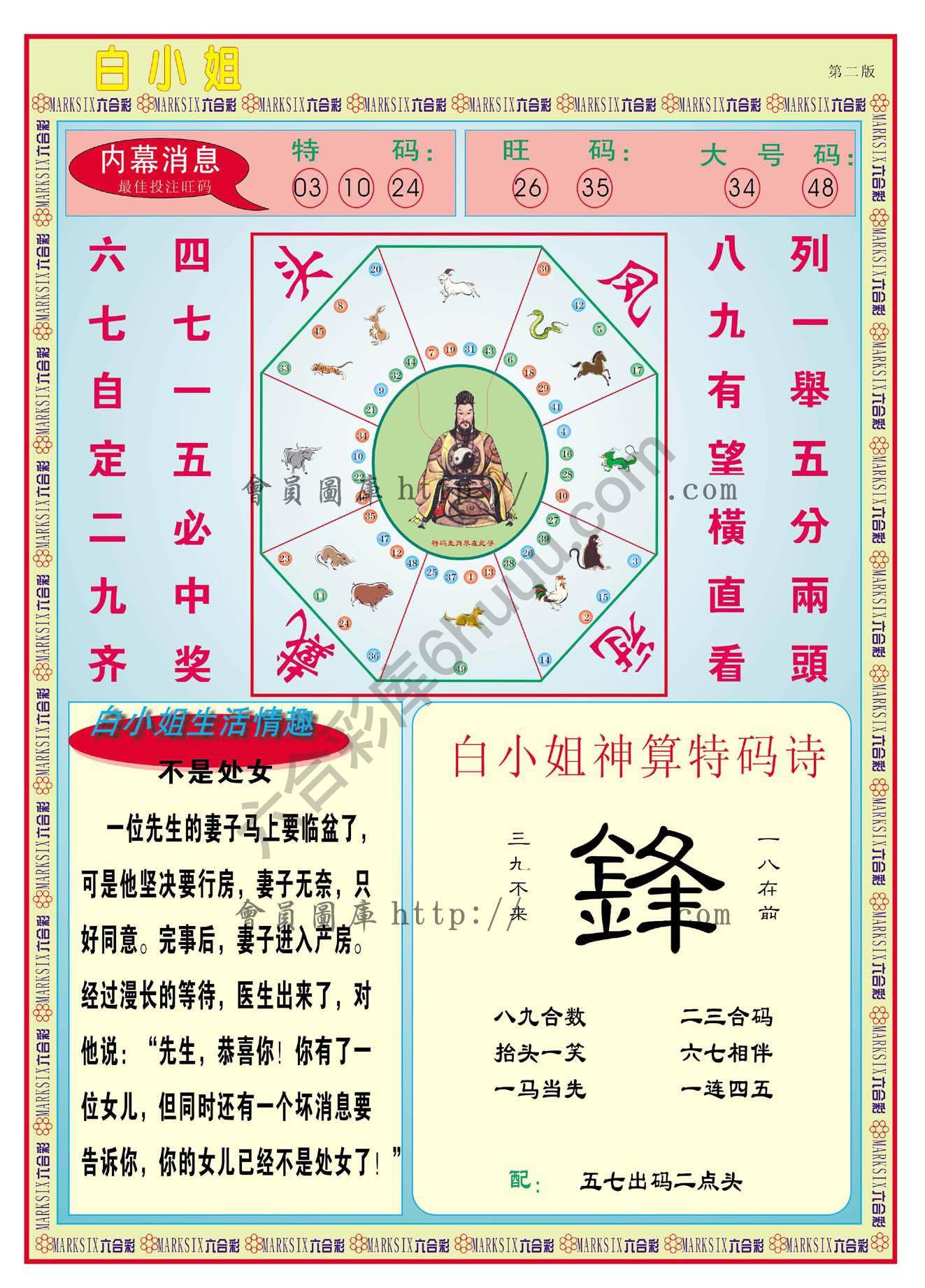 白小姐特码消息