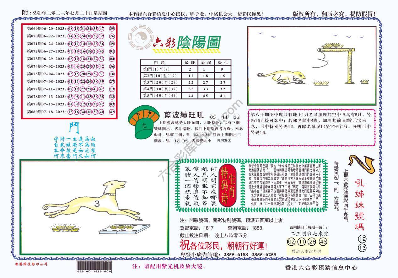 六彩阴阳图