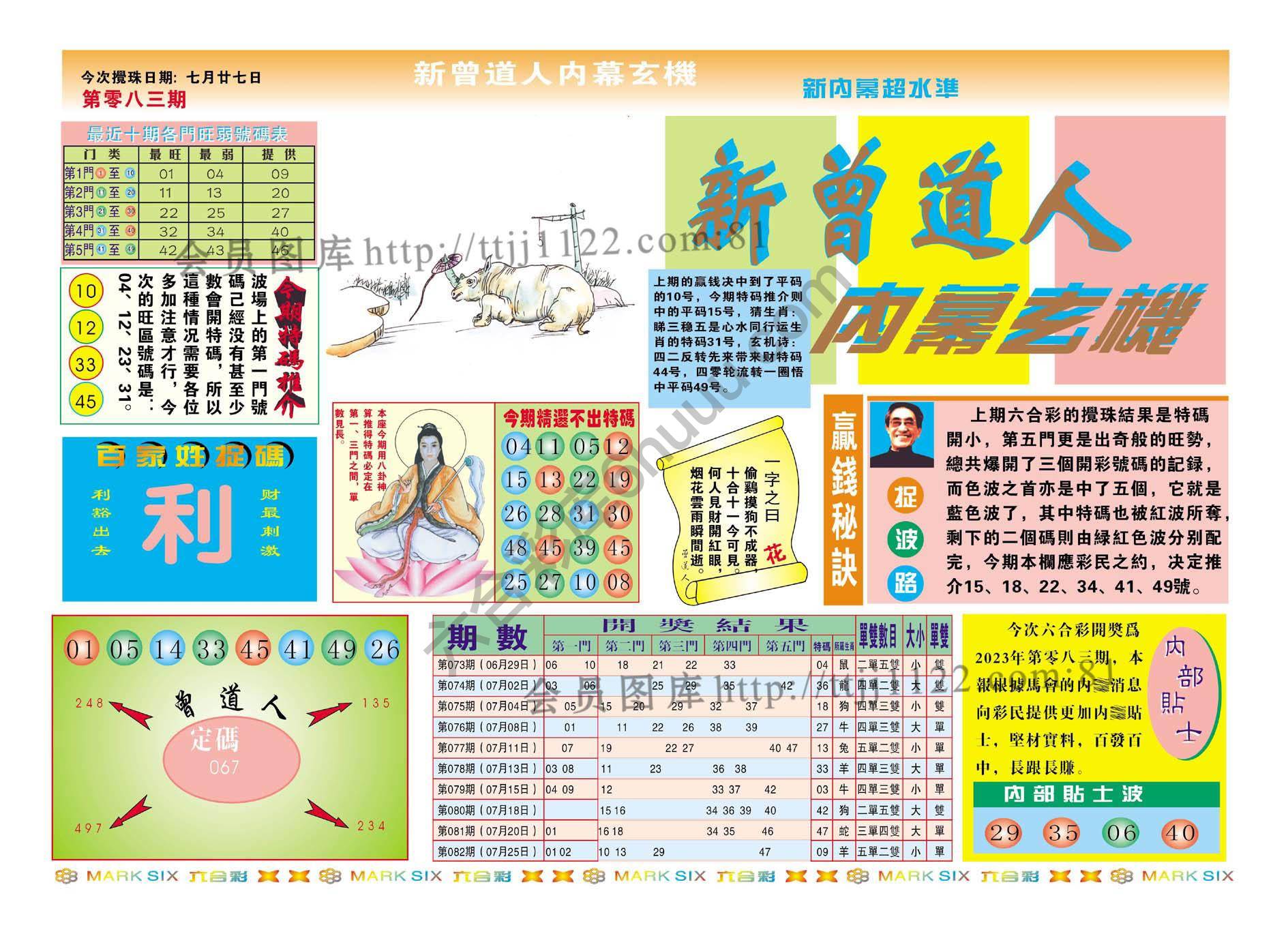 新曾道人内幕玄机