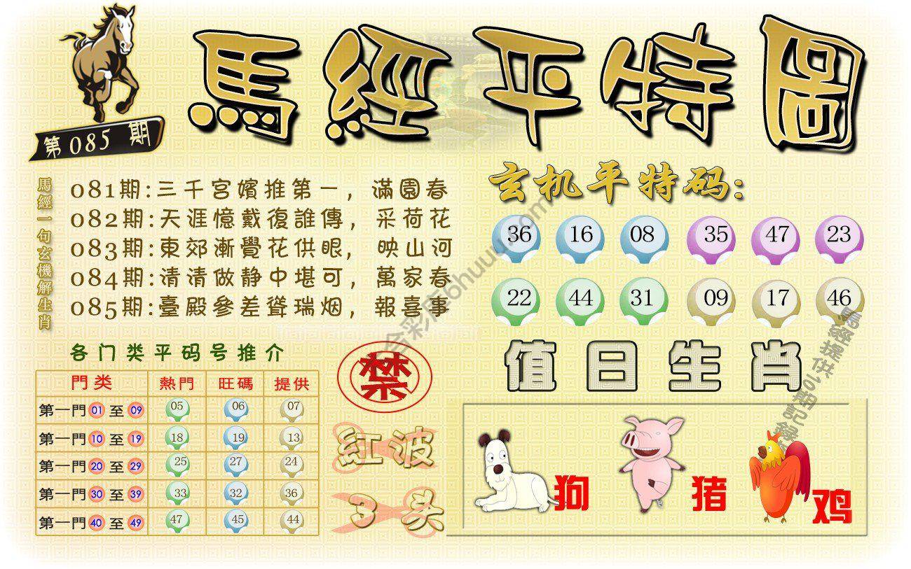 马经平特图