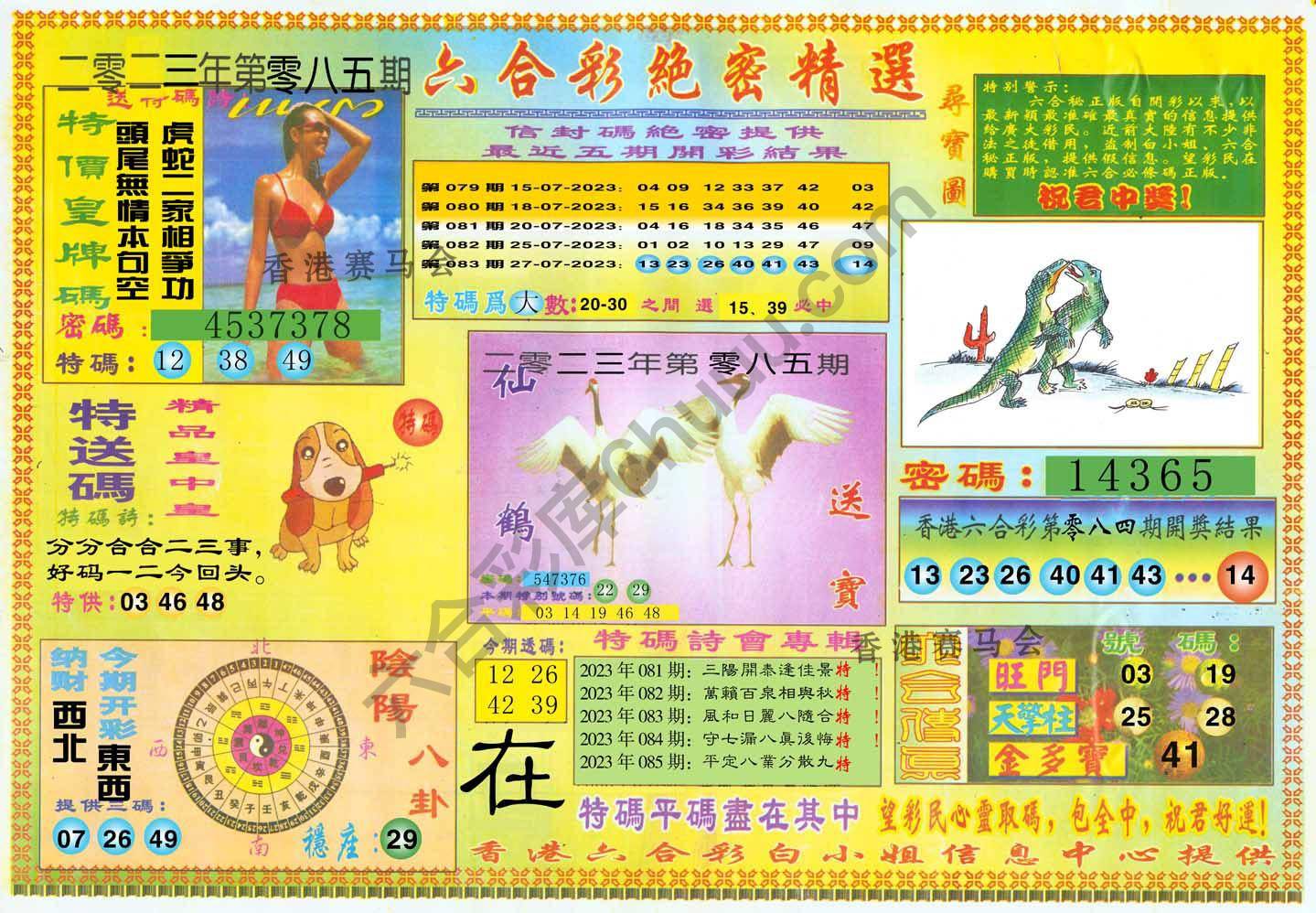 六合彩绝密精选