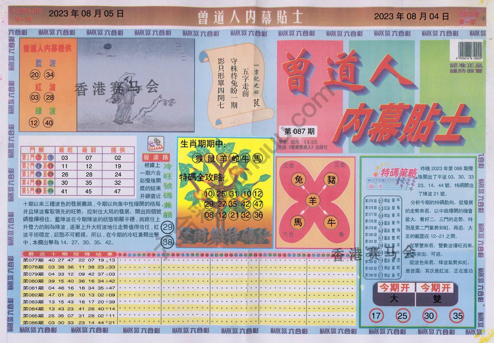 曾道人内幕贴士