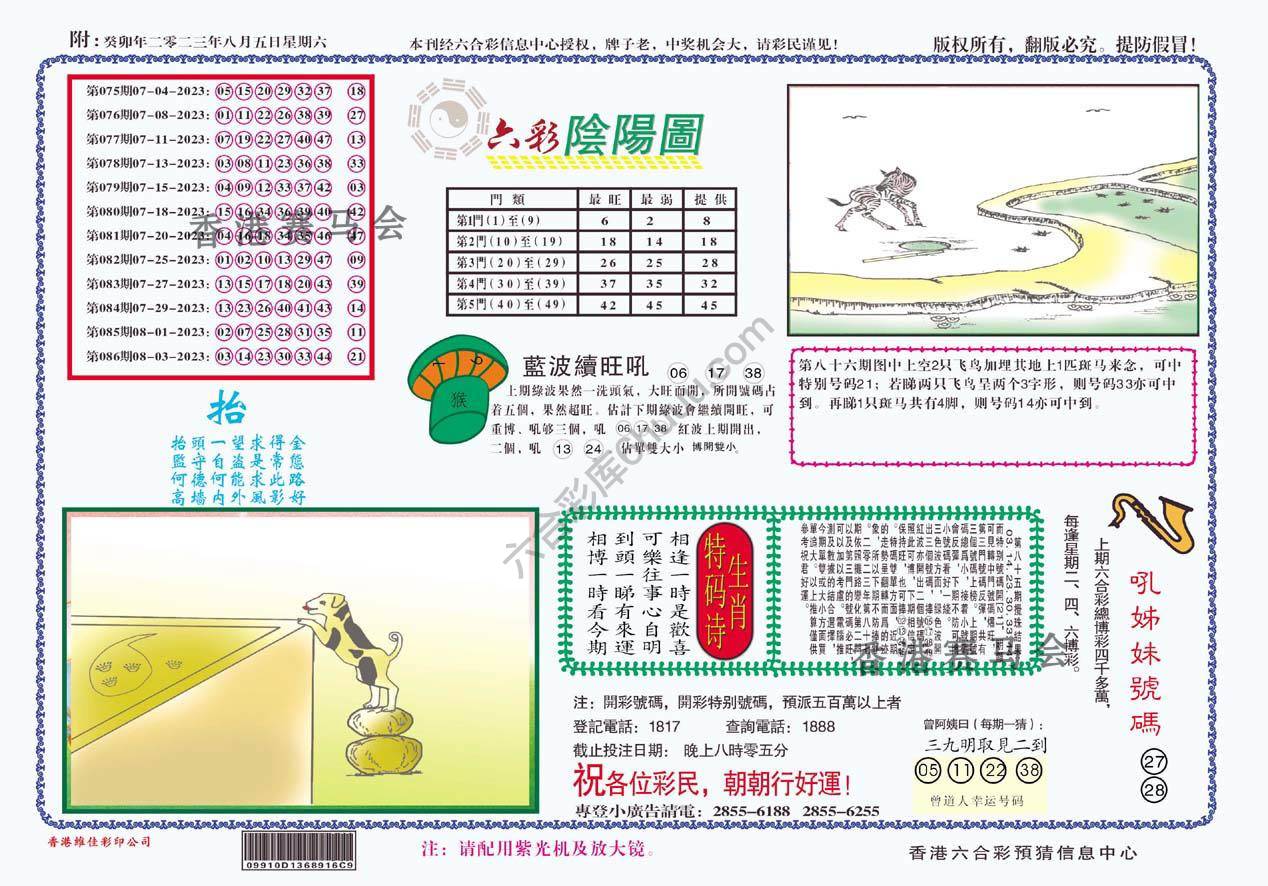 六彩阴阳图