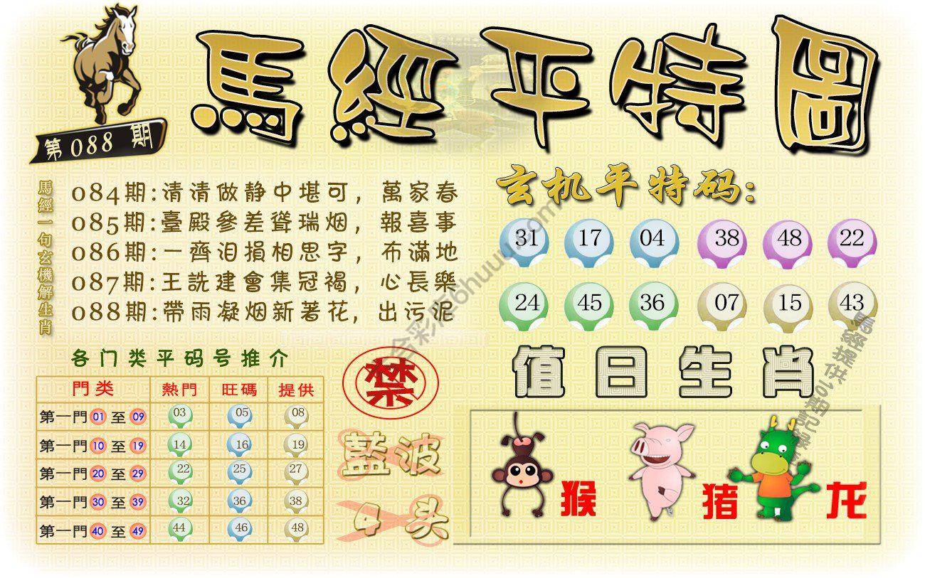 马经平特图