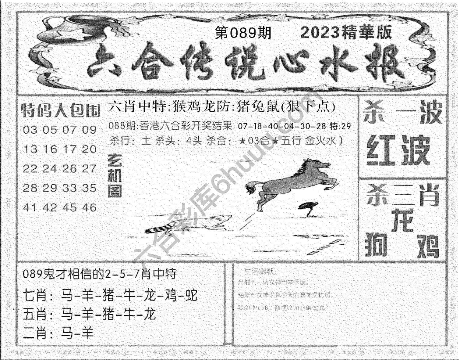 六合传说心水报