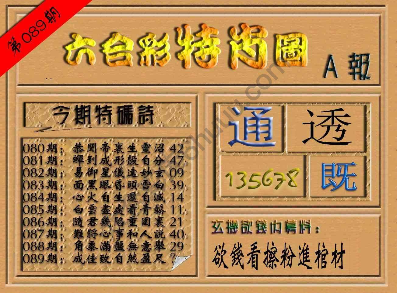 六合彩特肖图