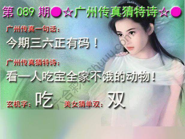 广州传真中特诗