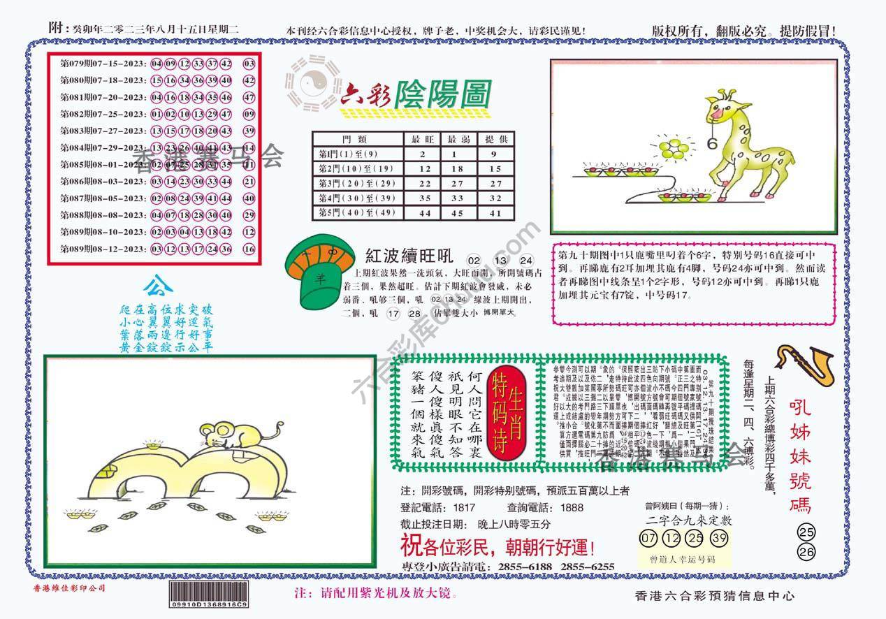六彩阴阳图