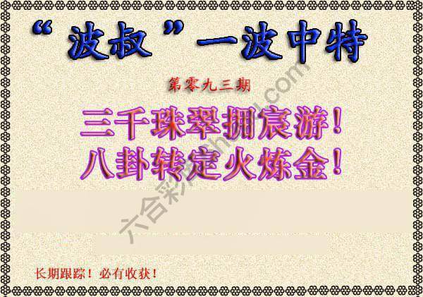 波叔一波中特