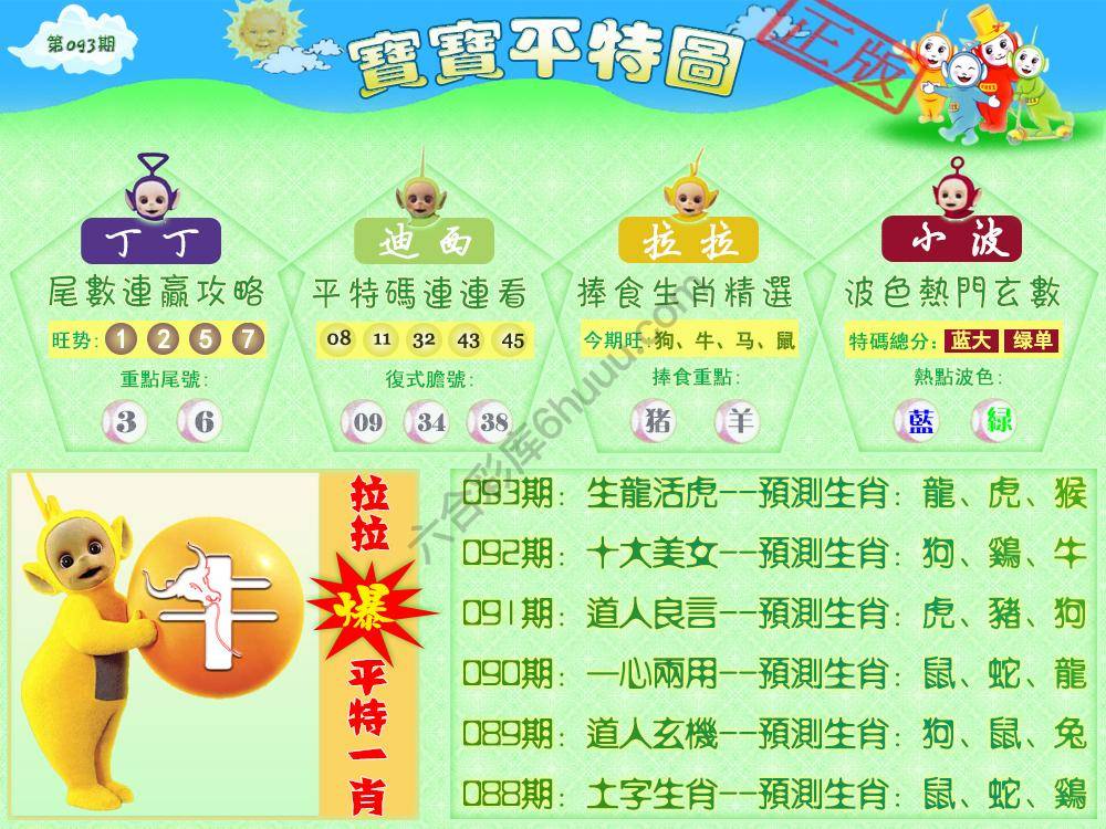 宝宝平特图