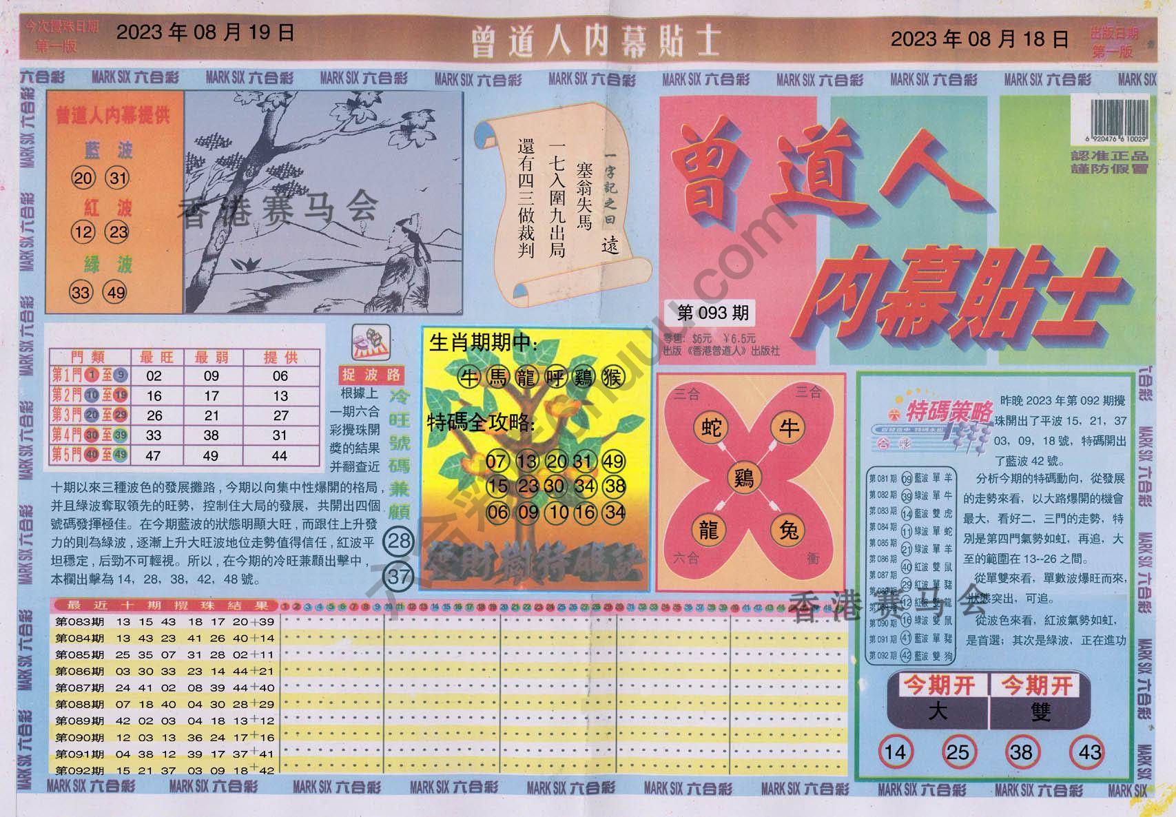 曾道人内幕贴士