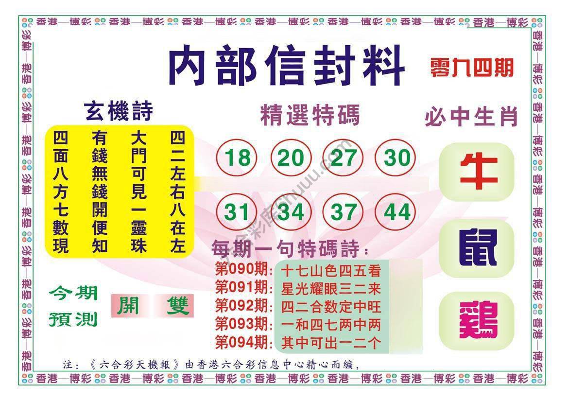内部信封料