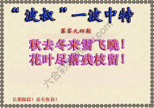 波叔一波中特