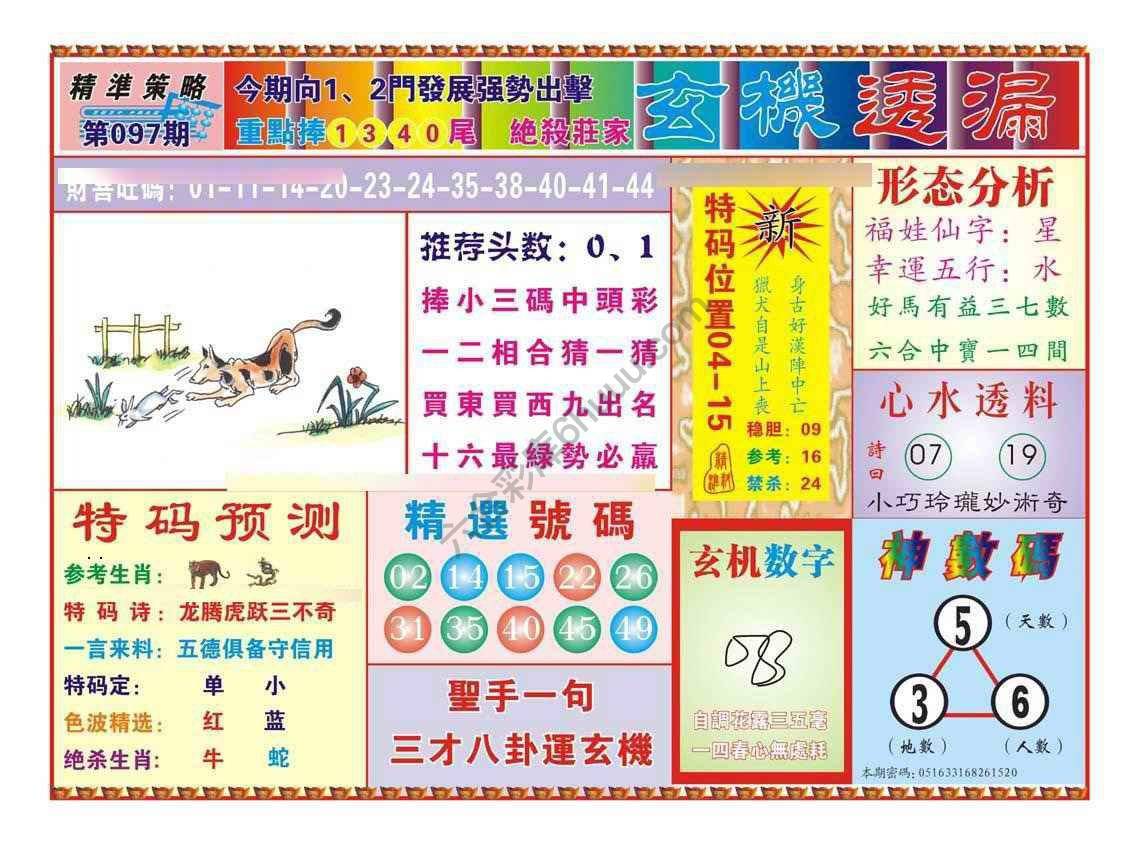 玄机透漏