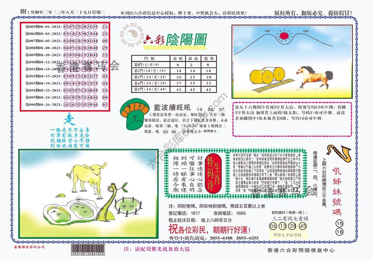 六彩阴阳图