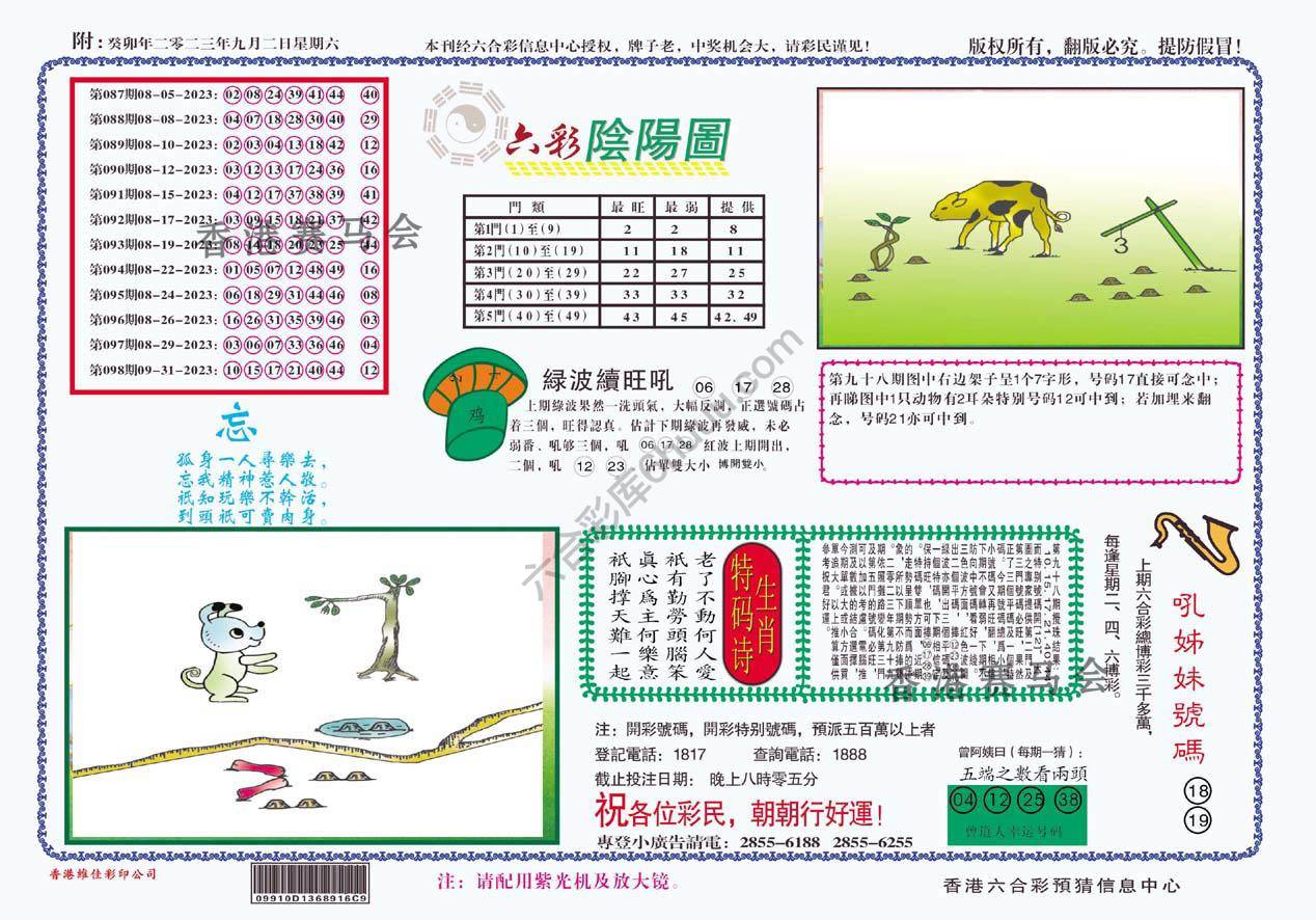 六彩阴阳图
