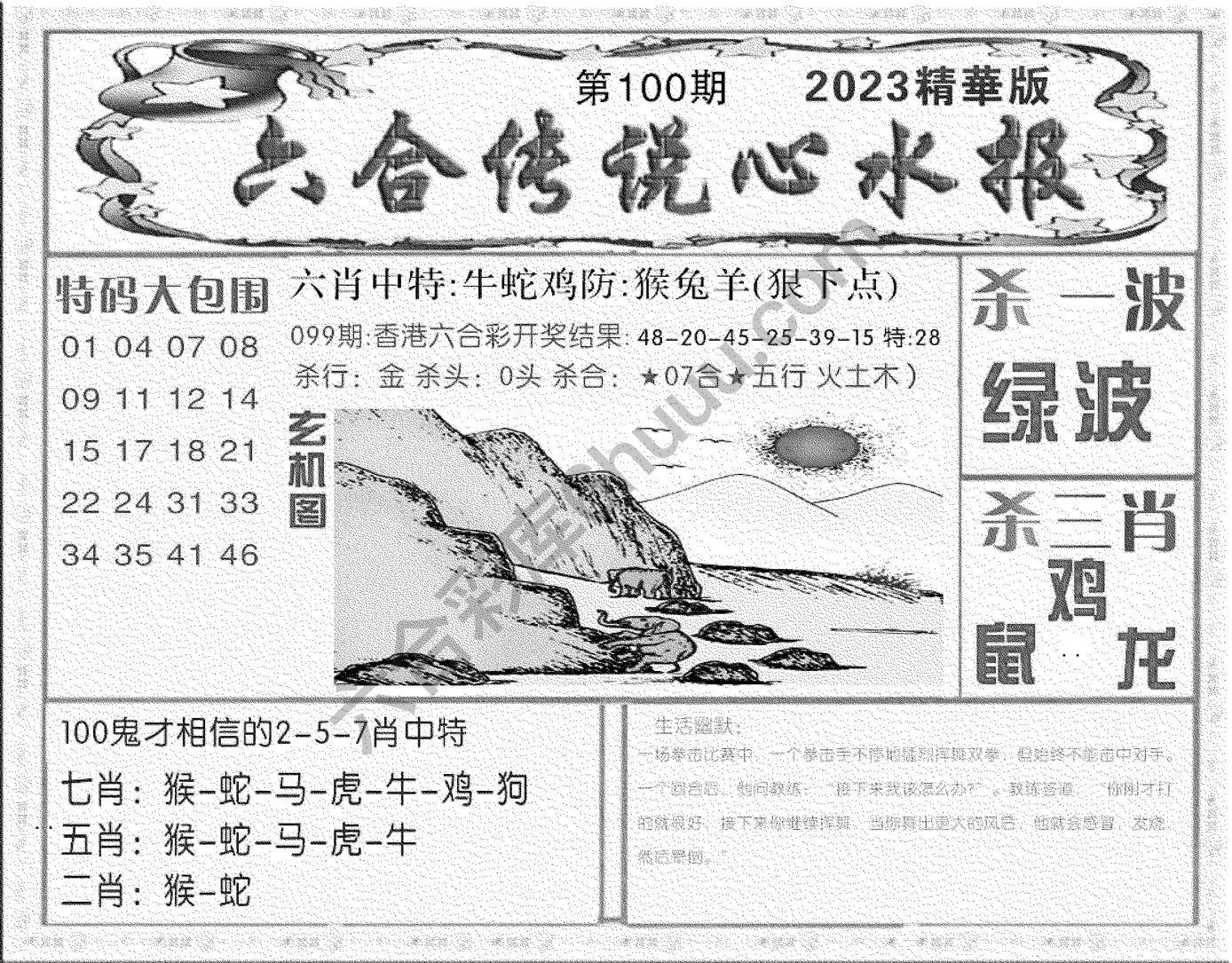 六合传说心水报