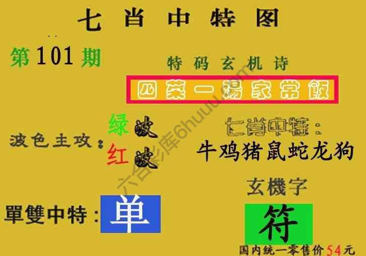 七肖中特图