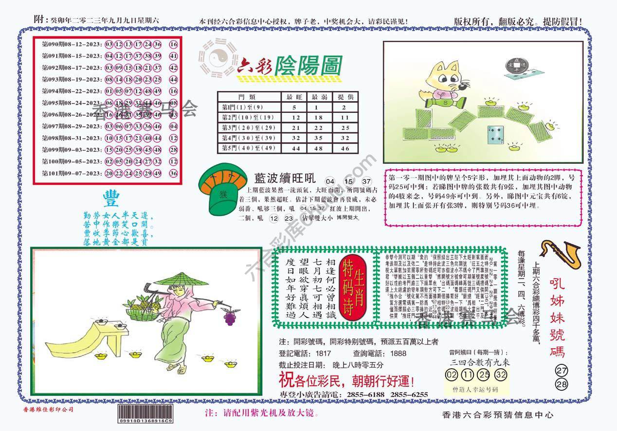 六彩阴阳图