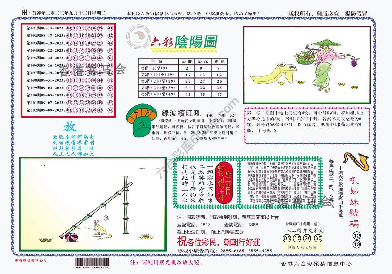 六彩阴阳图