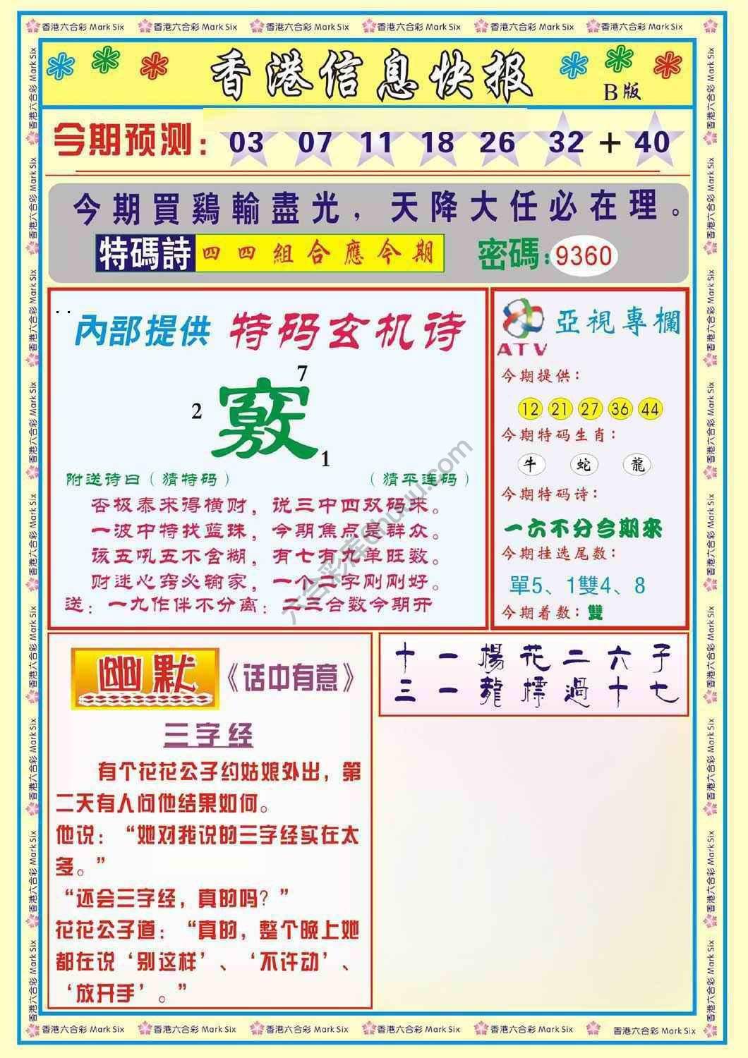香港信息快报
