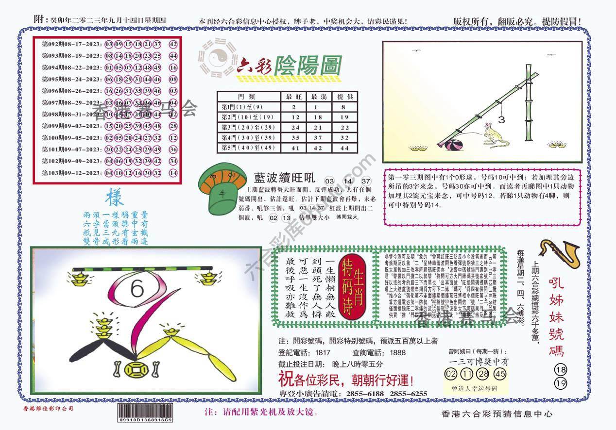 六彩阴阳图