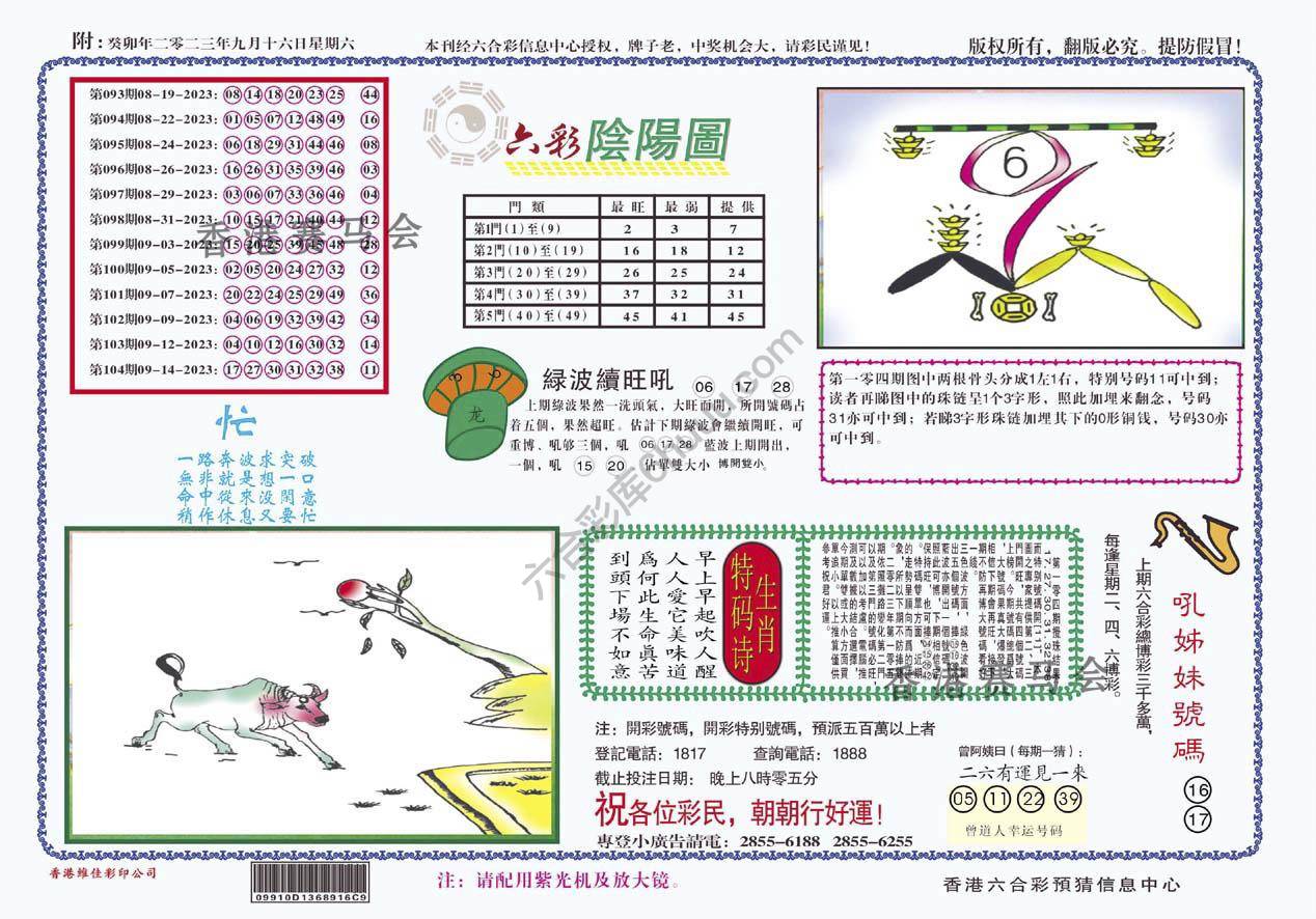 六彩阴阳图