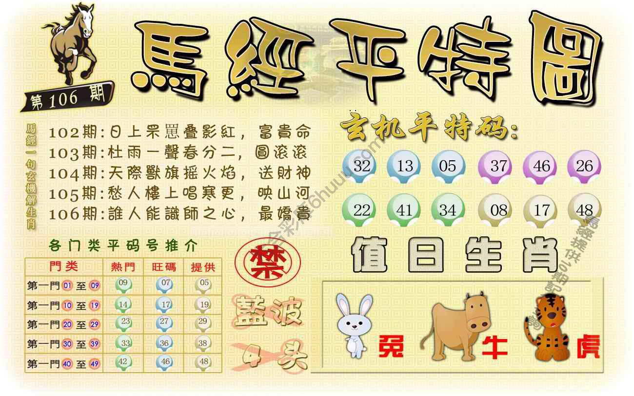 马经平特图