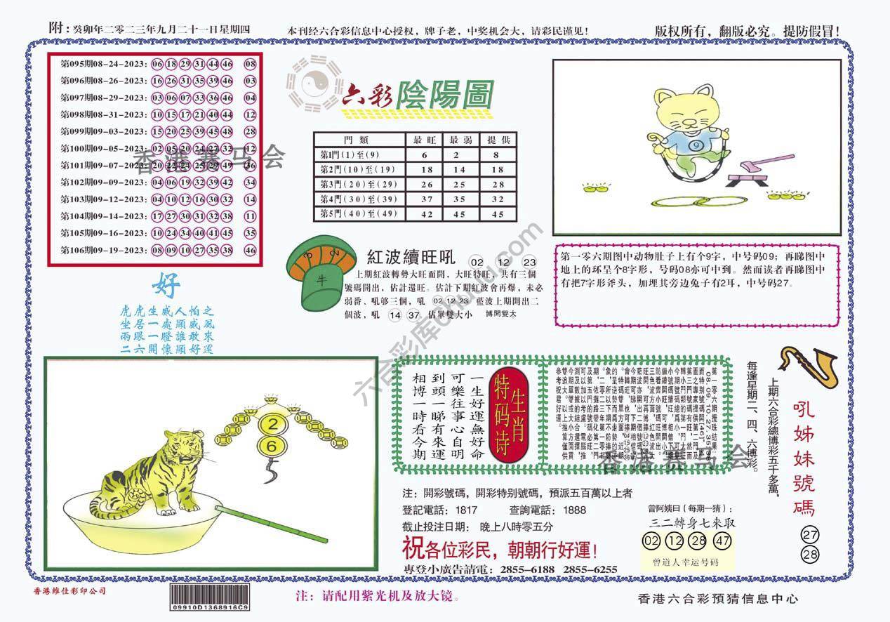 六彩阴阳图