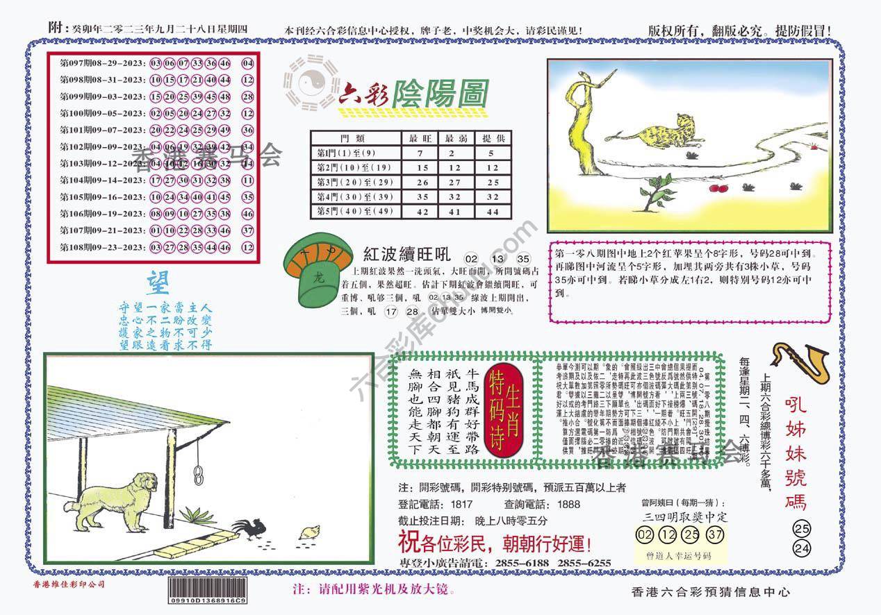 六彩阴阳图