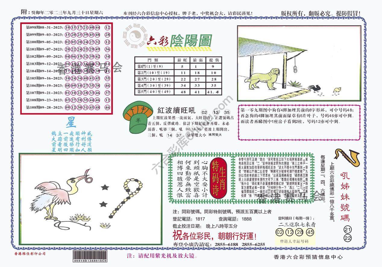 六彩阴阳图