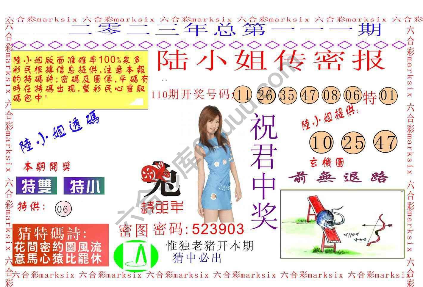 陆小姐传密