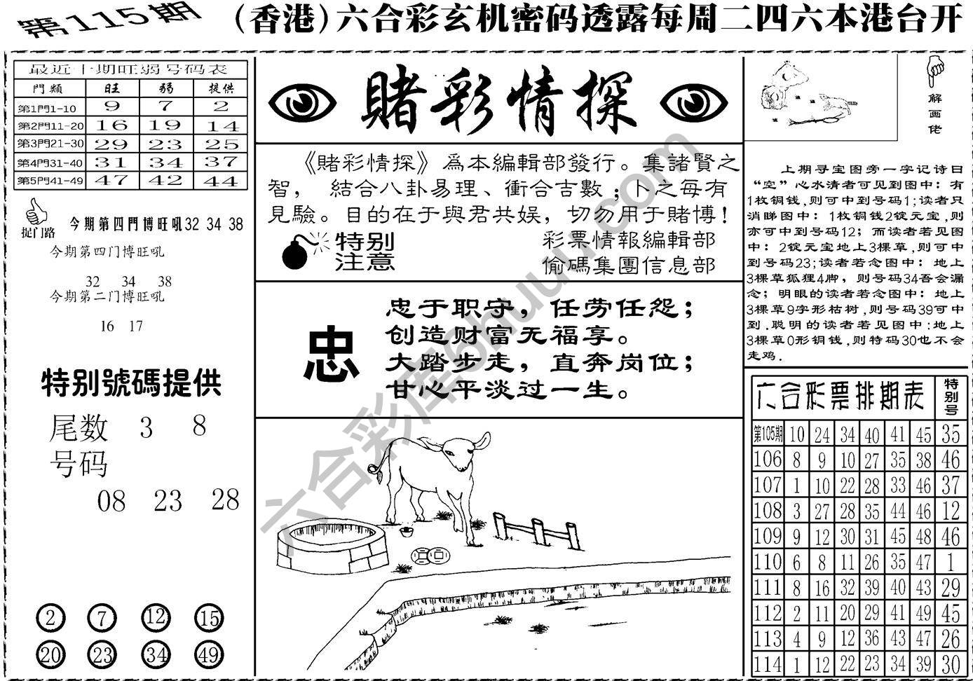赌彩情探