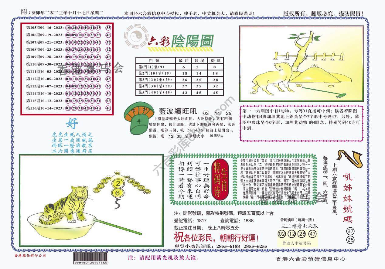 六彩阴阳图