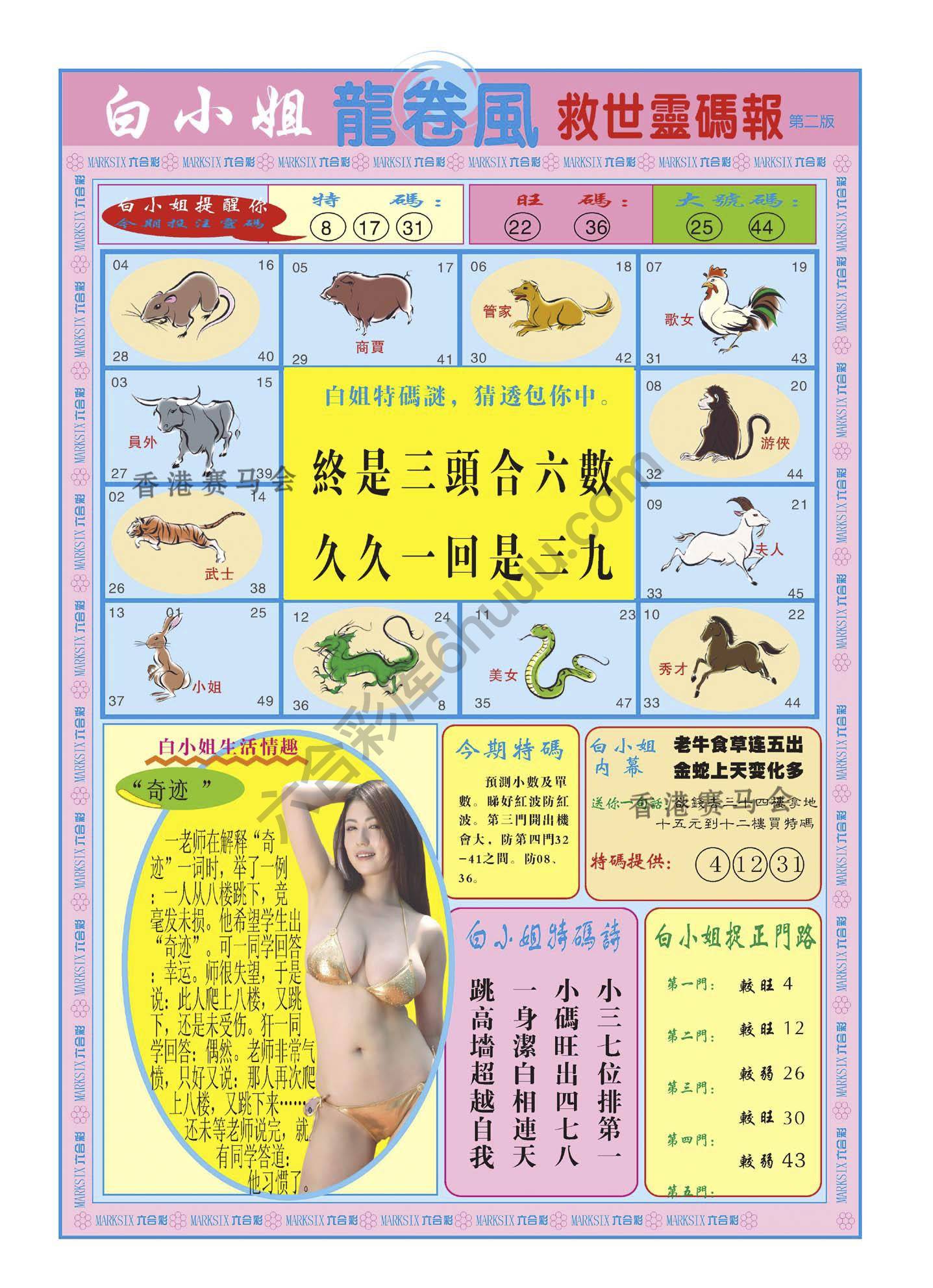 白小姐救世灵码报