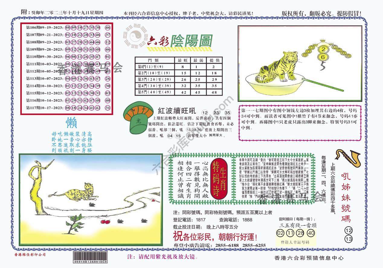 六彩阴阳图