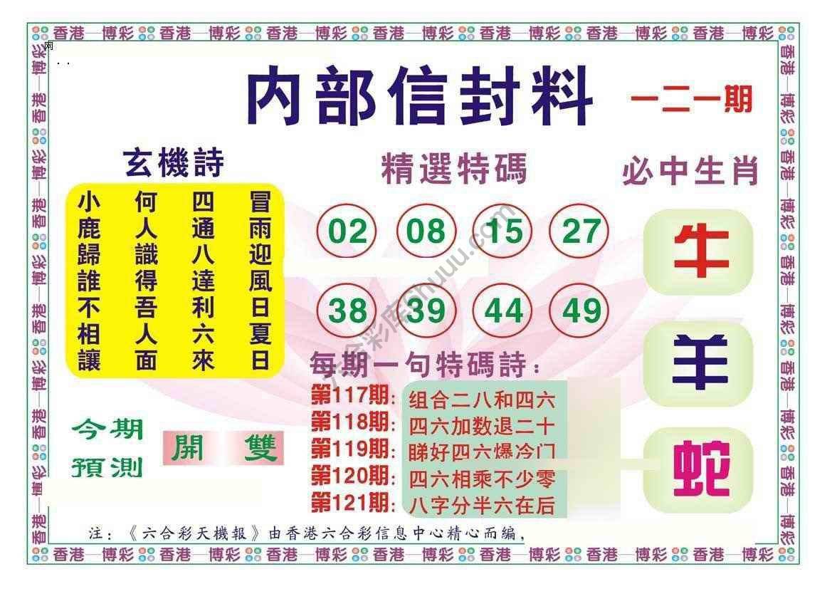 内部信封料