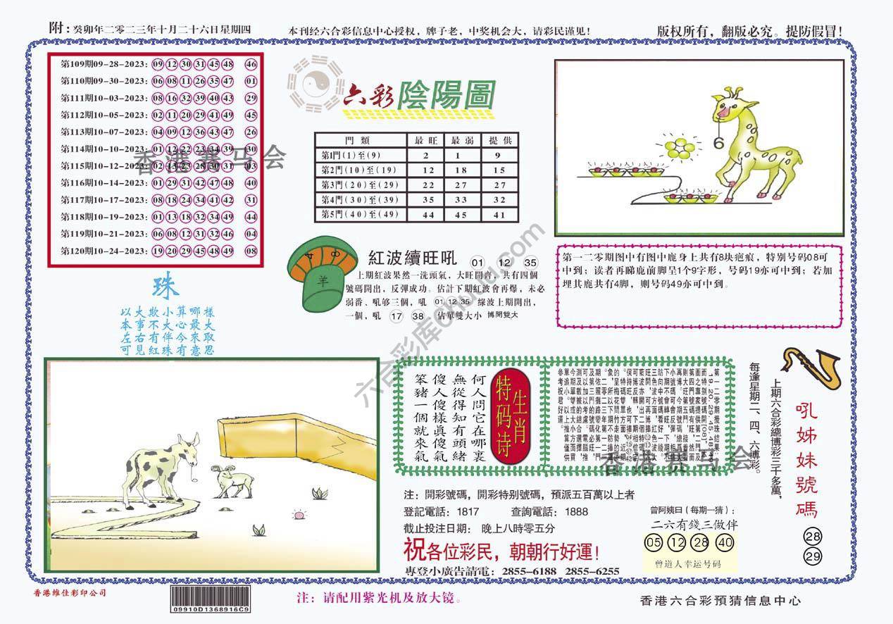 六彩阴阳图