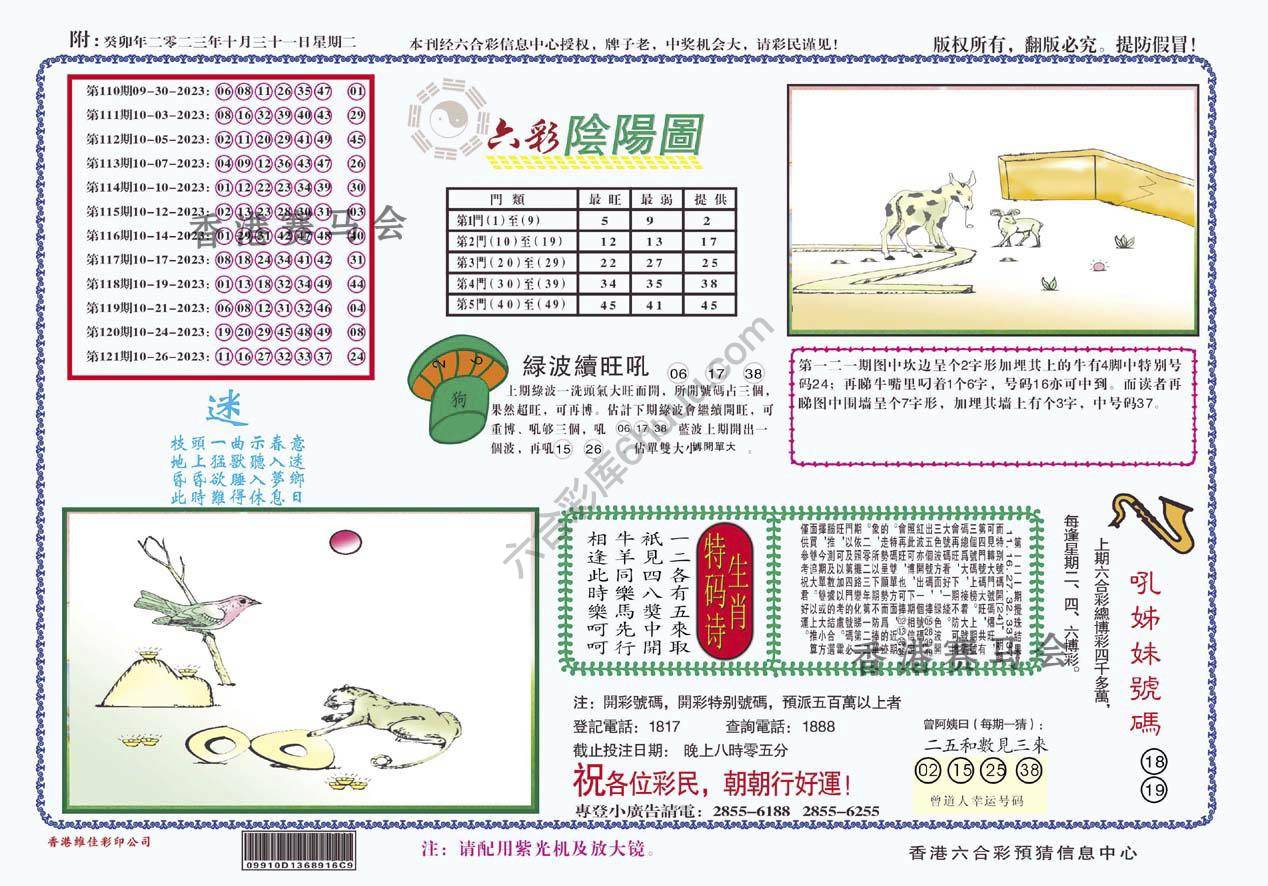 六彩阴阳图