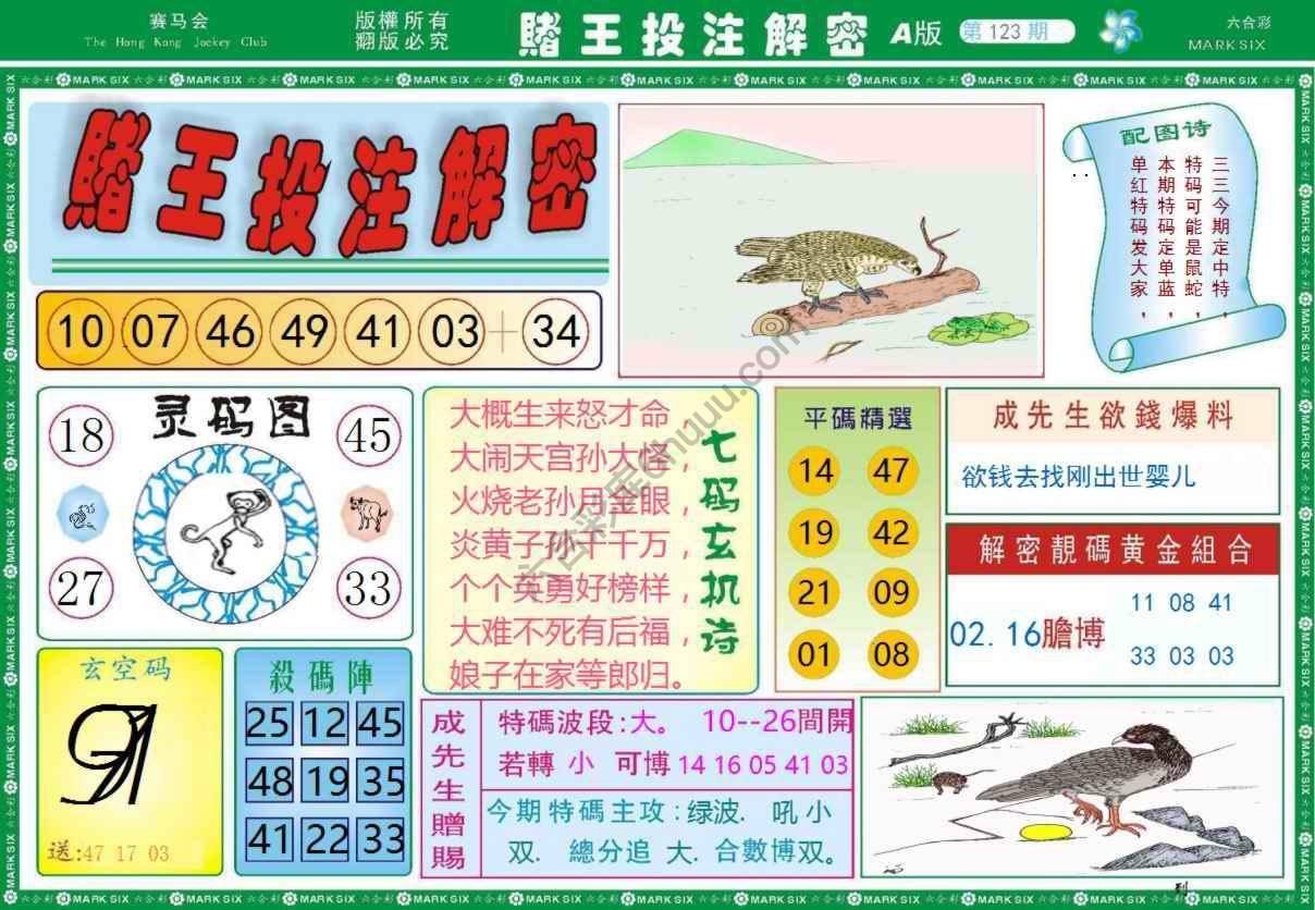 赌王投注解密